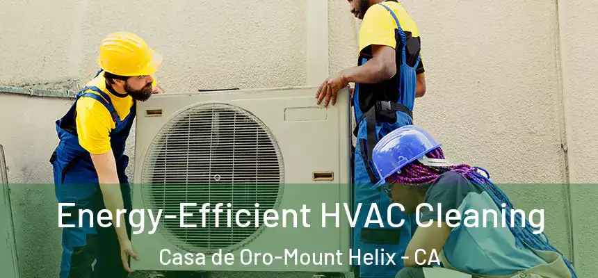  Energy-Efficient HVAC Cleaning Casa de Oro-Mount Helix - CA
