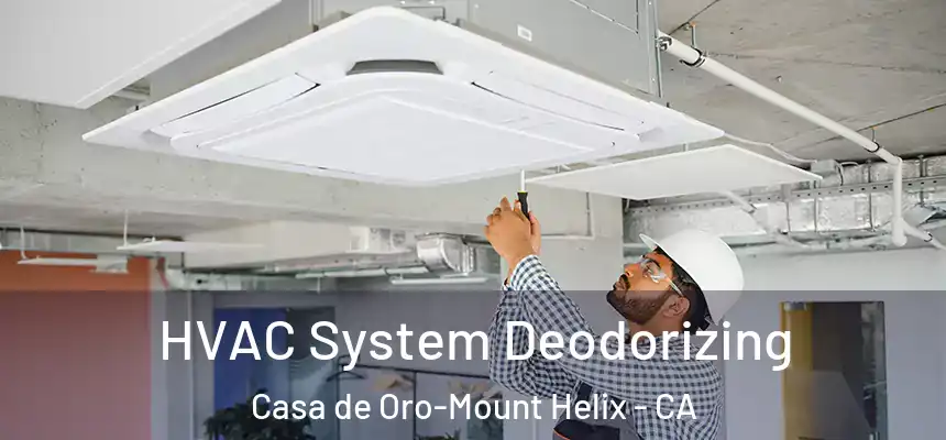 HVAC System Deodorizing Casa de Oro-Mount Helix - CA